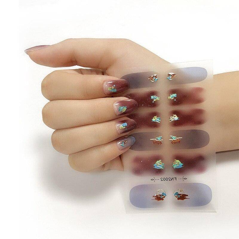 Nagelaufkleber Bronzing Fashion Full Cover Nail Patch Aufkleber Maniküre Sommer Einfache Nagelfolie Aufkleber Kunst DIY Zubehör Werkzeug von Joom DACH