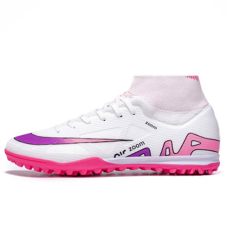 Nahtlose Fly-Woven Fußballschuhe hohe gebrochene Nägel Rasenspikes Mädchen Studentin Training 43 von Joom DACH