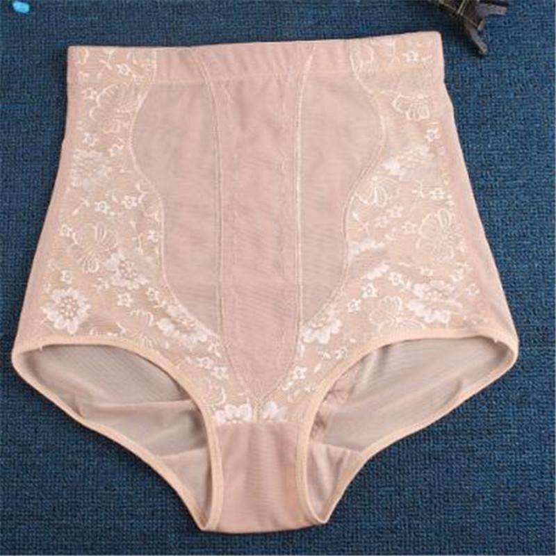 Nahtlose Frauen Hohe Taille Abnehmen Bauch-steuer Hose Briefs Body Shapewear Dame Korsett Unterwäsche L beige von Joom DACH
