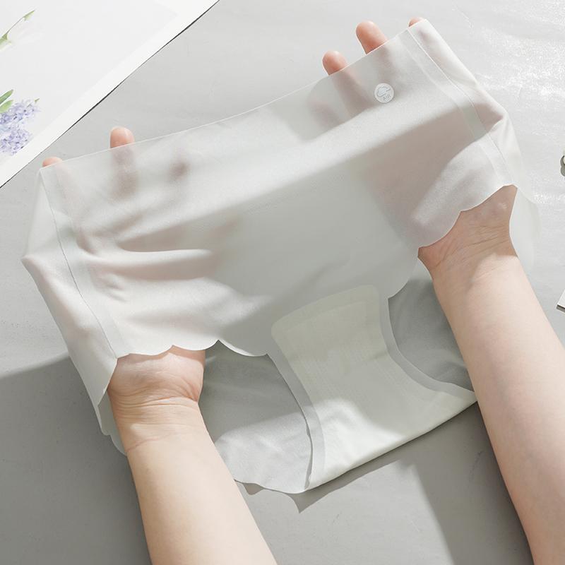 Nahtlose Unterwäsche aus Eisseide für Damen, Hipster, No Show, unsichtbare Höschen, Eisseide, Stretch-Unterwäsche, Bikini-Unterwäsche, Panty Briefs M grün von Joom DACH