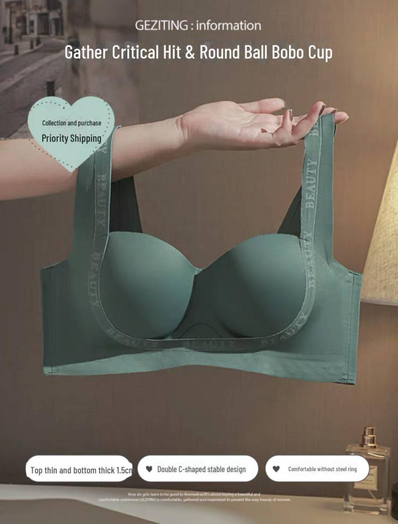 Nahtloser Push-Up-BH für Damen: Kein Stahlring, seitliche Unterstützung, kein Durchhängen, bequemes Anheben. 38B von Joom DACH