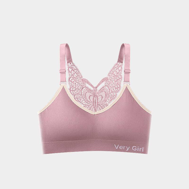 Nahtloser Schmetterlings-Schönheits-Rücken-BH, Plus-Fett, Plus-Size-Unterwäsche, Damen-Unterhemd, kein Stahlring, Wickel-Schlauch-Top-BH XXXL von Joom DACH