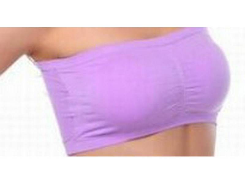 Nahtloser trägerloser BH-Wickel für Damen – dünn, rutschfest, einzeiliges Design, passende Unterwäsche für alle Gelegenheiten 3XL violett von Joom DACH