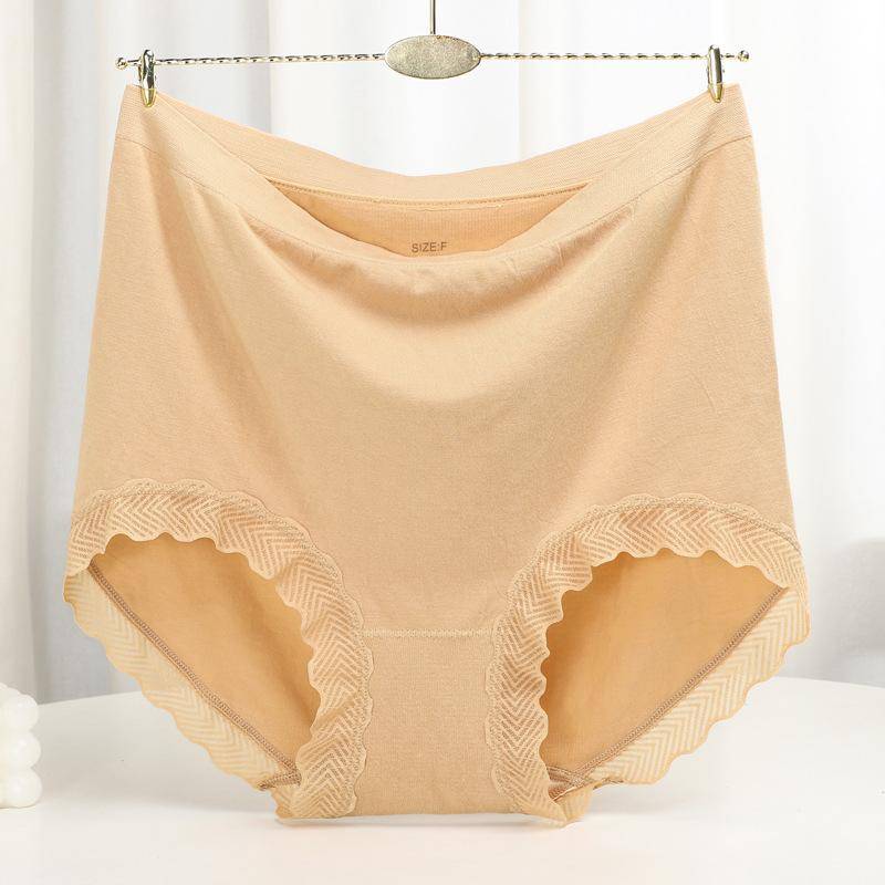 Nahtloses Höschen, hohe Taille, Damen-Slip für Gewicht 100 kg, große Unterhose, einfarbige Boyshorts onesize khaki von Joom DACH