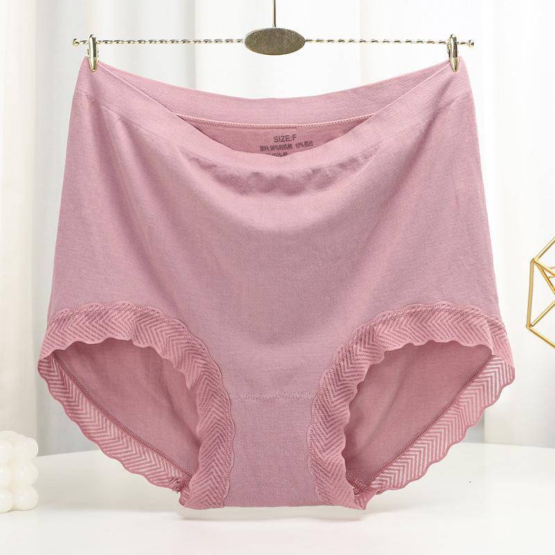 Nahtloses Höschen, hohe Taille, Damen-Slip für Gewicht 100 kg, große Unterhose, einfarbige Boyshorts onesize von Joom DACH