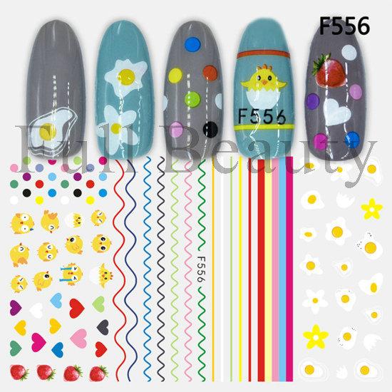 Nails Designs Weiß Schwarz Blumenblatt Lineare Maniküre Schieber 3D Nail Art Dekorationen Aufkleber Aufkleber von Joom DACH