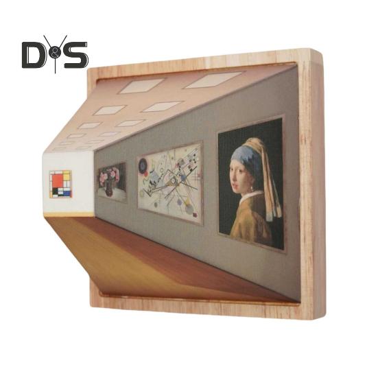 Naked Eye 3D Vision Nachtlicht LED Illusion Atmosphärenlicht Klassisches Kunstwerk Design Wandlampe für Schlafzimmer Wohnzimmer A von Joom DACH