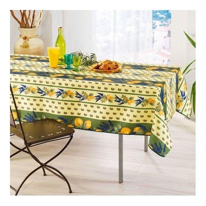 Tischdecke - Zitrone - 150x240cm - Polyester - Schmutzabweisend - Maschinenwaschbar von Joom DACH