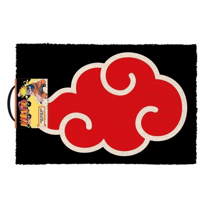 Naruto Akatsuki Symbol Fußmatte aus Kokosfaser mit Akatsuki-Symbol 60cm x rot/schwarz von Joom DACH