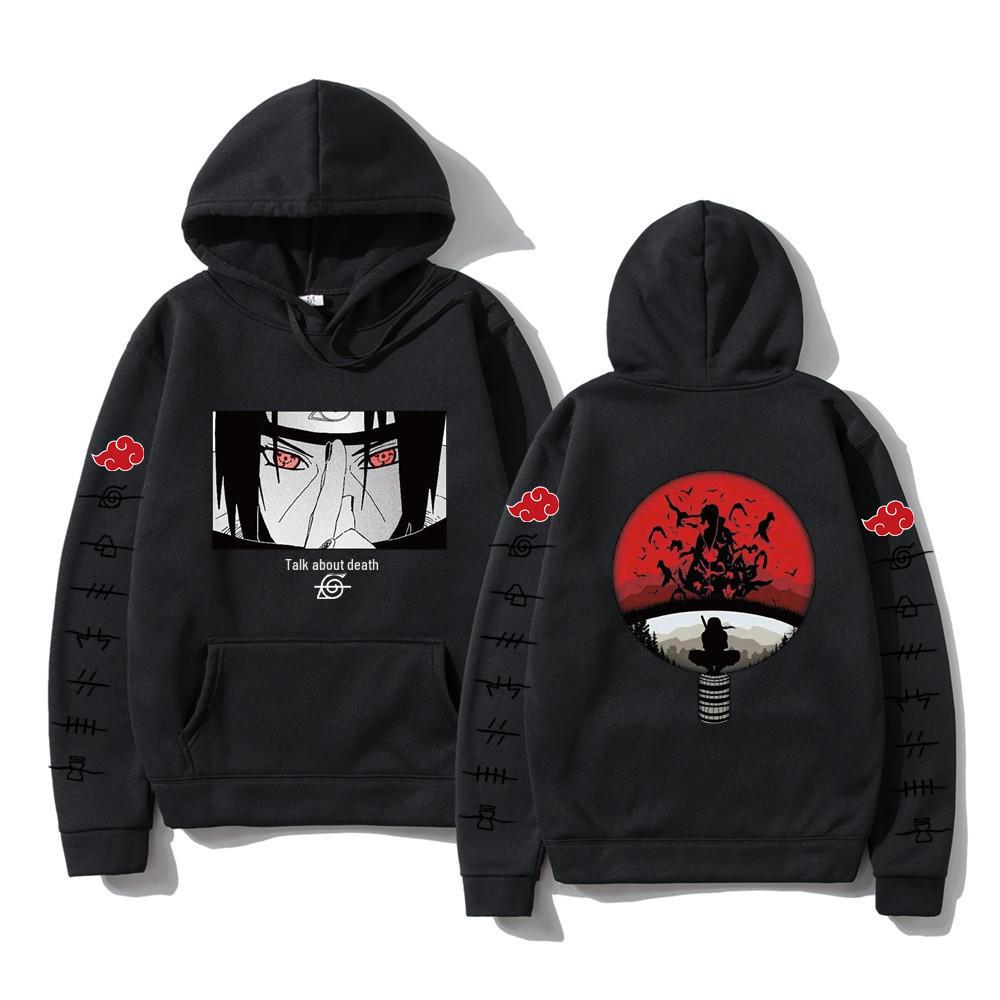 Naruto Herren Modischer Fleece Hoodie - Trendiges Langarm Anime Sweatshirt für Frühling und Herbst XL schwarz Naruto Herren Modischer Fleece Hoodie - Trendiges Langarm Anime Sweatshirt für Frühling und Herbst XL schwarz von Joom DACH