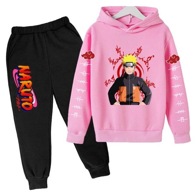 Naruto Hoodie Kinderkleidung Jungen Hoodies Avatar Kakashi Harajuku Lose Sweatshirts Top Herbst Frühling O-Ausschnitt Kinder Pullover Sets 150 von Joom DACH