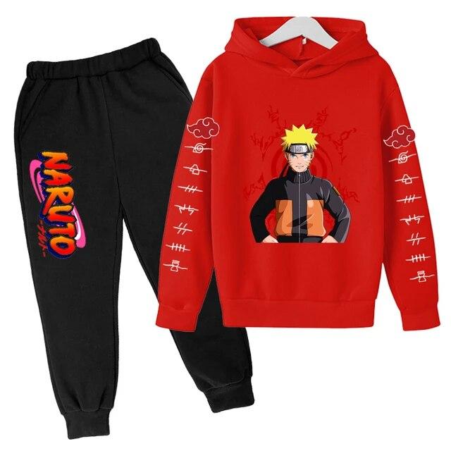 Naruto Hoodie Kinderkleidung Jungen Hoodies Avatar Kakashi Harajuku Lose Sweatshirts Top Herbst Frühling O-Ausschnitt Kinder Pullover Sets 150 von Joom DACH