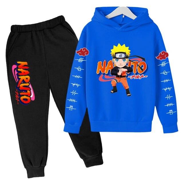 Naruto Hoodie Kinderkleidung Jungen Hoodies Avatar Kakashi Harajuku Lose Sweatshirts Top Herbst Frühling O-Ausschnitt Kinder Pullover Sets 150 von Joom DACH