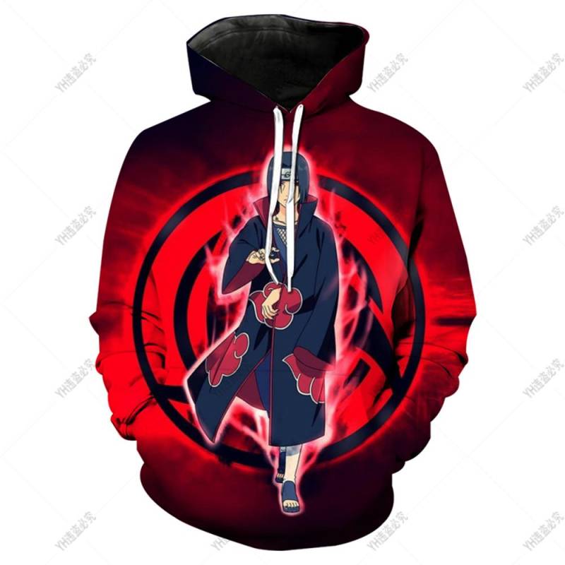 Naruto-Kapuzenpullover für Kinder, Kinderkleidung, langärmlige, lockere Kleidung, lässiges Oberteil, japanischer Anime, 3D-bedruckter Kapuzenpullover für Jungen und Mädchen 4XL von Joom DACH
