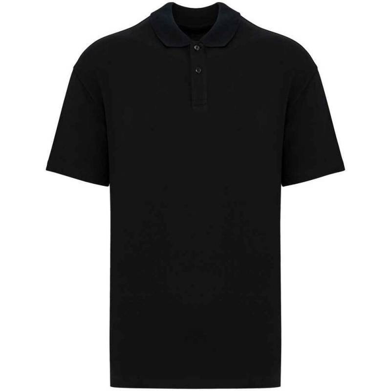 Native Spirit Herren Piqué Drop Shoulder Poloshirt L schwarz von Joom DACH