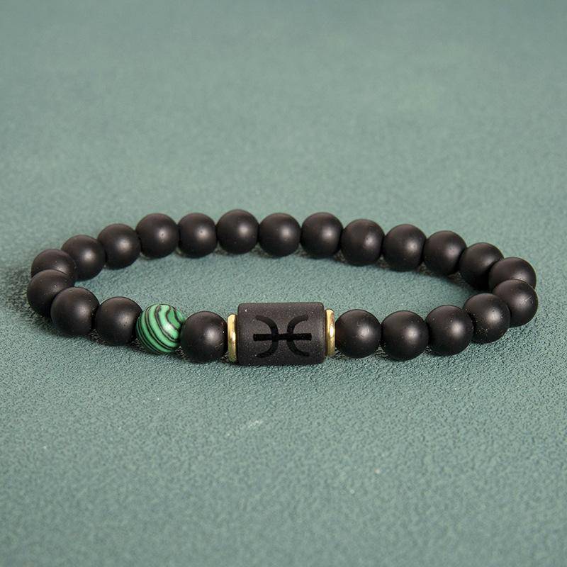 Natürliche Perlen Armbänder 12 Horoskop Glück Naturstein Tigerauge Sternzeichen Perlen Armband für Frauen Männer von Joom DACH