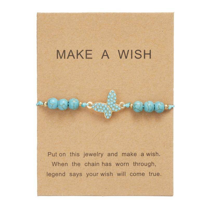 Natürliche Stein Schmetterling Herz Elefant Schildkröte Armbänder Für Frauen Charme Türkisen Tier Anhänger Perlen Paar Handgemachten Schmuck von Joom DACH