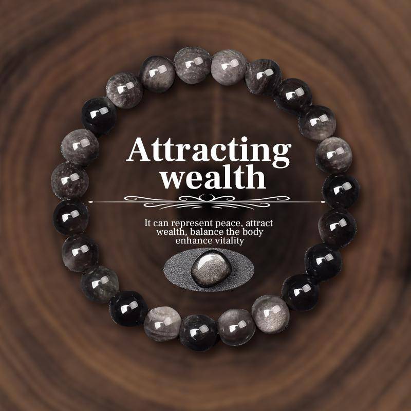 Naturstein Perlen Armband Für Frauen Männer Amethysten Kristall Quartzs Achat Tigerauge Elastische Armreifen Reiki Healling Schmuck Geschenk von Joom DACH