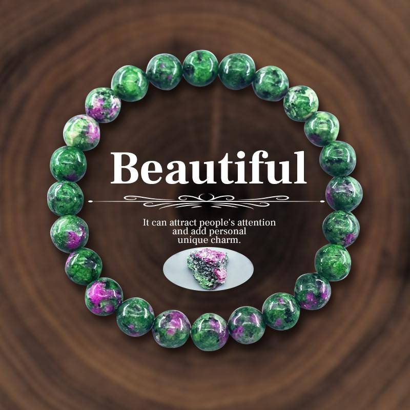 Naturstein Perlen Armband Für Frauen Männer Amethysten Kristall Quartzs Achat Tigerauge Elastische Armreifen Reiki Healling Schmuck Geschenk von Joom DACH