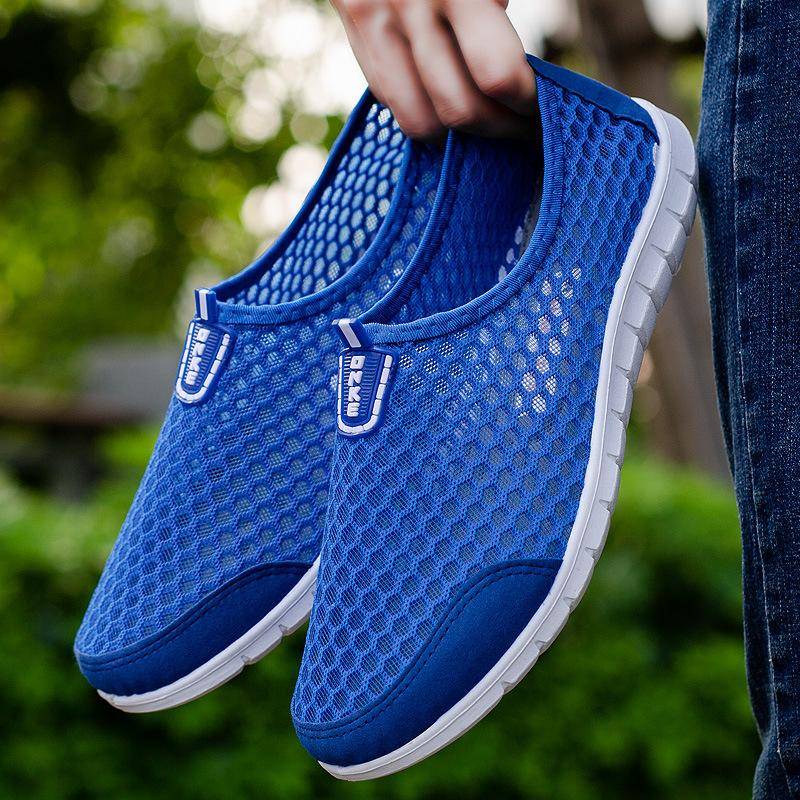 Net Schuhe Herren Sommer atmungsaktive Sportschuhe Herren Casual Damen Sneakers 45 blau von Joom DACH