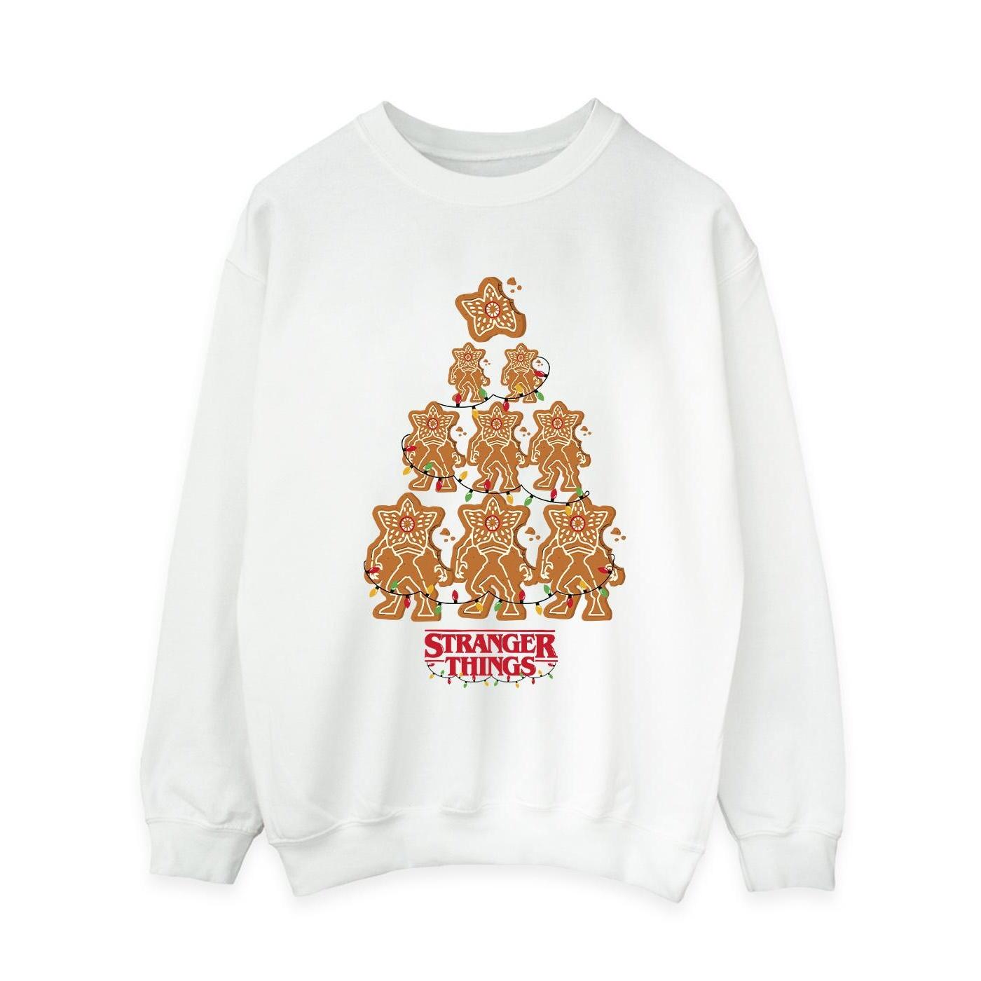 Netflix Damen/Damen Stranger Things Lebkuchen-Sweatshirt L weiß von Joom DACH