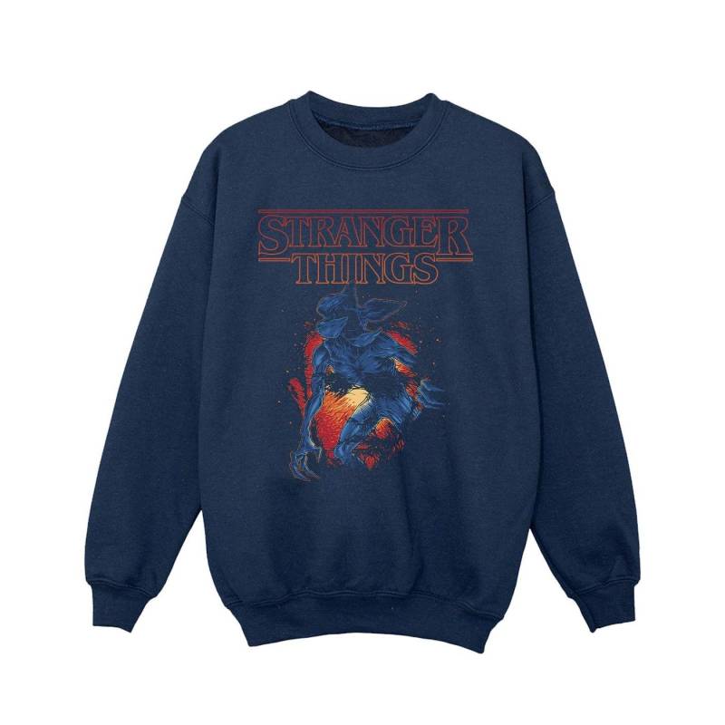 Netflix Girls Stranger Things Demo Cave Sweatshirt 9-11 Years navy blau von Joom DACH