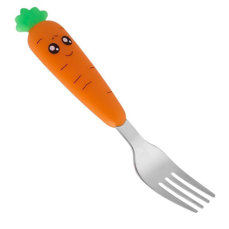 Nette Cartoon Karotte Baby Gabel Löffel Gadgets Edelstahl Kleinkind Fütterung Geschirr Besteck Kinder Utensil Geschirr Carrot fork von Joom DACH