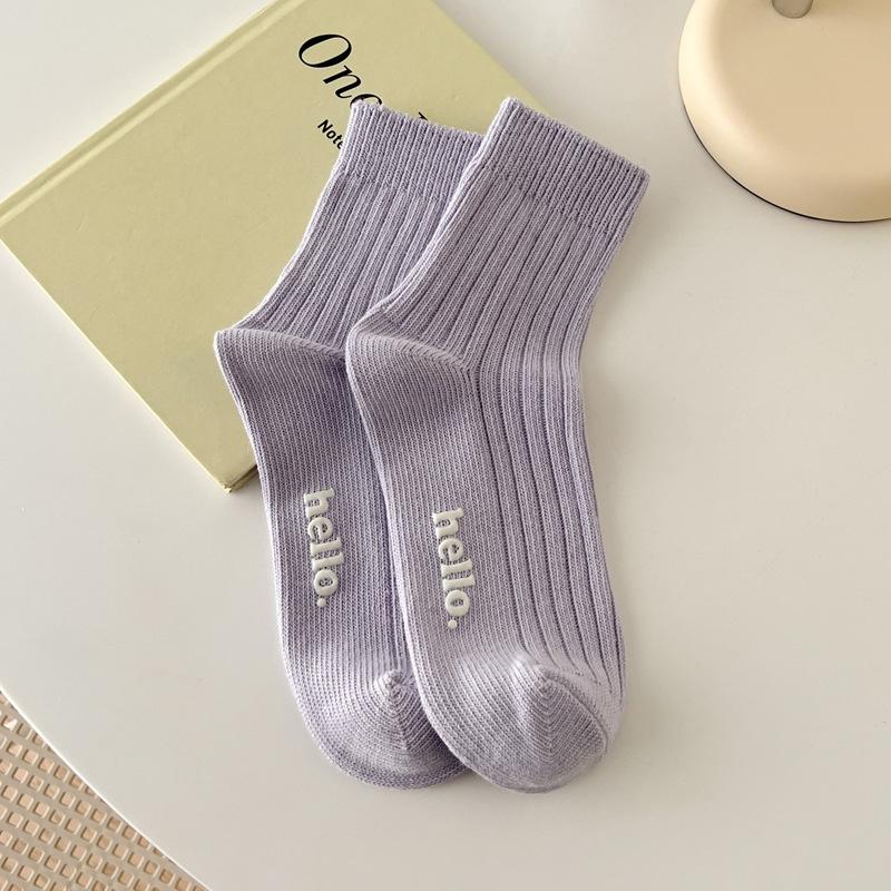 Nette frauen Socken Mode Herbst Winter Weibliche Baumwolle Socken Weiche Atmungsaktive Absorbieren Schweiß Bunte Socken von Joom DACH