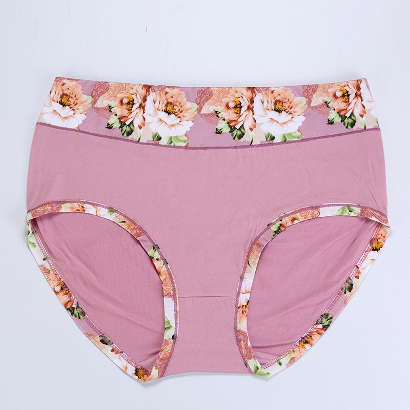 Neu 1 Teile/los Baumwolle Höschen frauen Unterwäsche Plus Größe Floral Briefs Damen Dessous Druck Panty 4XL-12XL Unterhose für Weibliche 6XL von Joom DACH