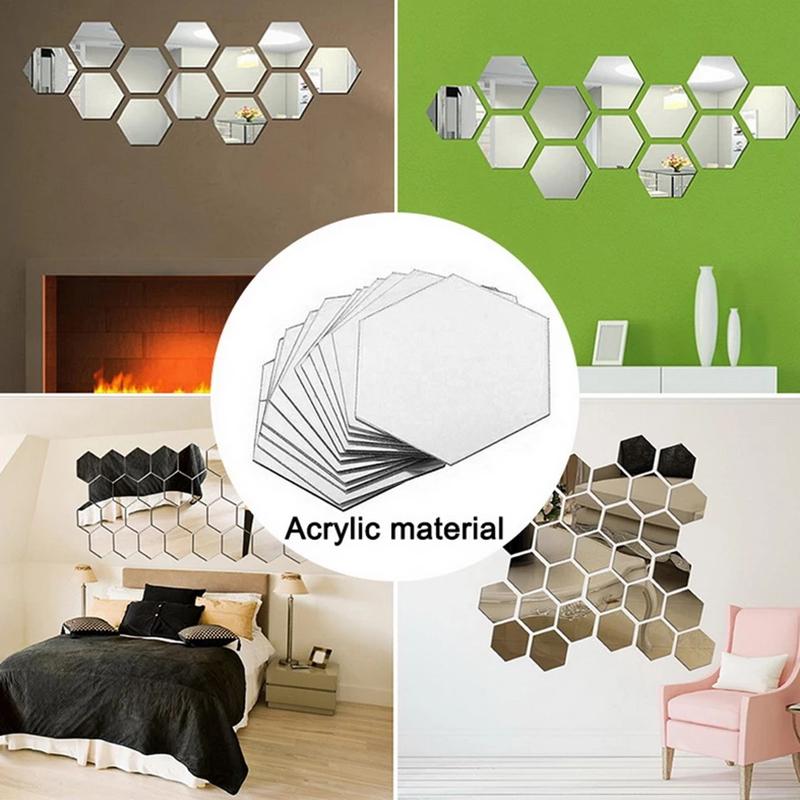 Neu 12x 3D Spiegel Wandsticker Sechseck Acryl Wandsticker Aufkleber Heimdeko Kunst DIY Neu 12x 3D Spiegel Wandsticker Sechseck Acryl Wandsticker Aufkleber Heimdeko Kunst DIY von Joom DACH
