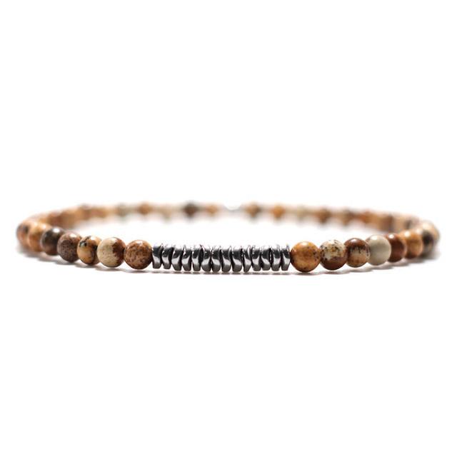 Neu 4mm Armband Männer Antike Gold Farbe Hämatit Stein Braclet Natürliche Holz Braslet Homme Meditation Perlen Brazalete von Joom DACH