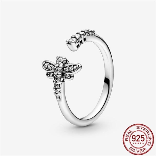 Neu Frühling Authentische 925 Sterling Silber Ring Funkelnden Daisy Blume Crown Ringe Frauen Engagement Schmuck Geschenk Party Echt 9 von Joom DACH
