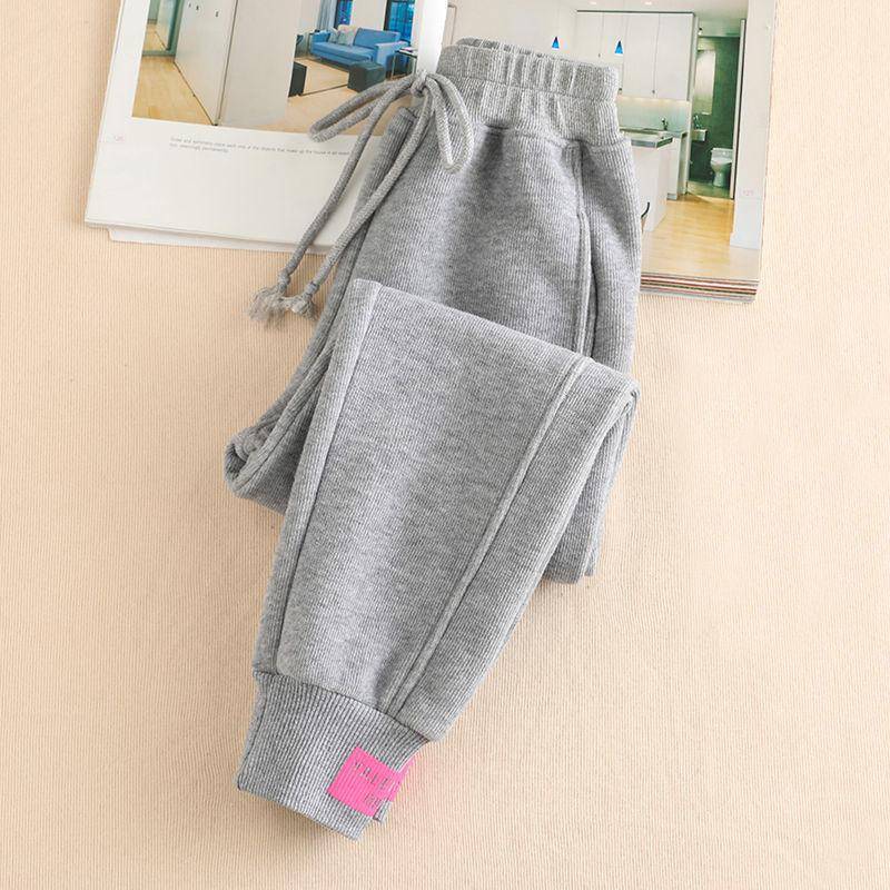 Neu Grau frauen Jogginghose Herbst Winter Baggy Streetwear Oversize Sport Hosen Schwarz winter dicke Jogger Streetwear Hosen XXXL grau von Joom DACH