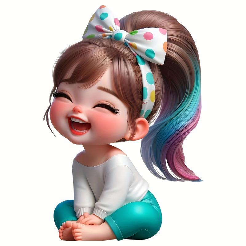 Neu Happy charm mädchen acryl auto rucksack keychain auto rückspiegel anhänger 5.42*8cm von Joom DACH