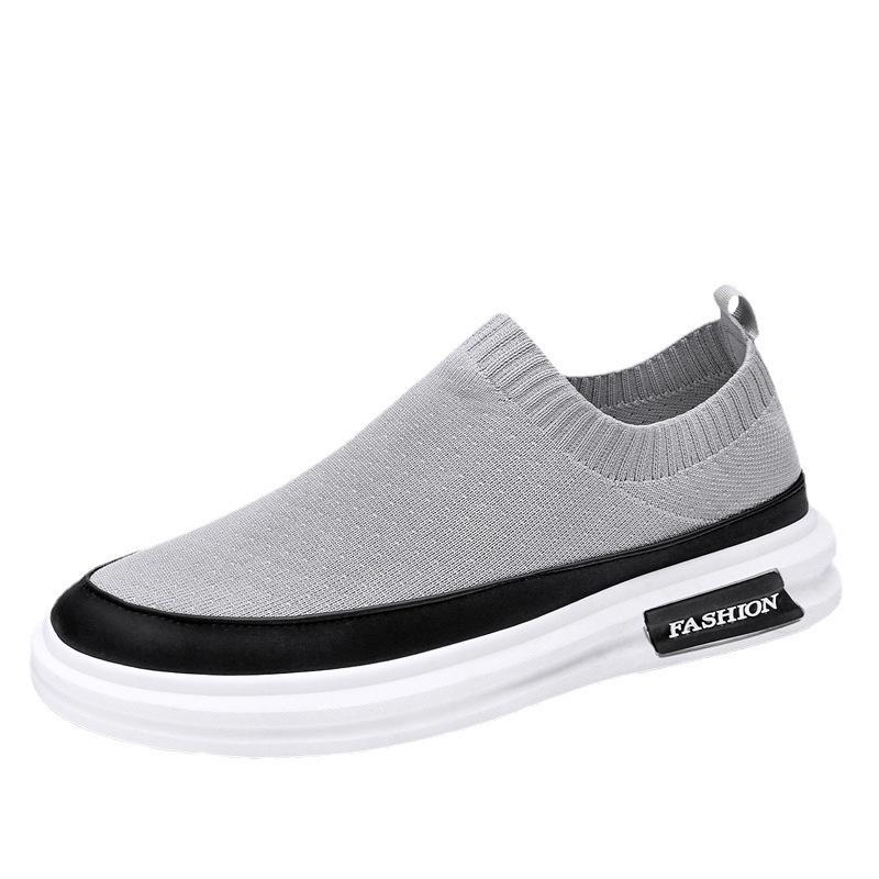 Neu Herbst Neue herren Schuhe Socke Öffnung Turnschuhe Atmungs Slip-on herren Schuhe Koreanische 44 von Joom DACH