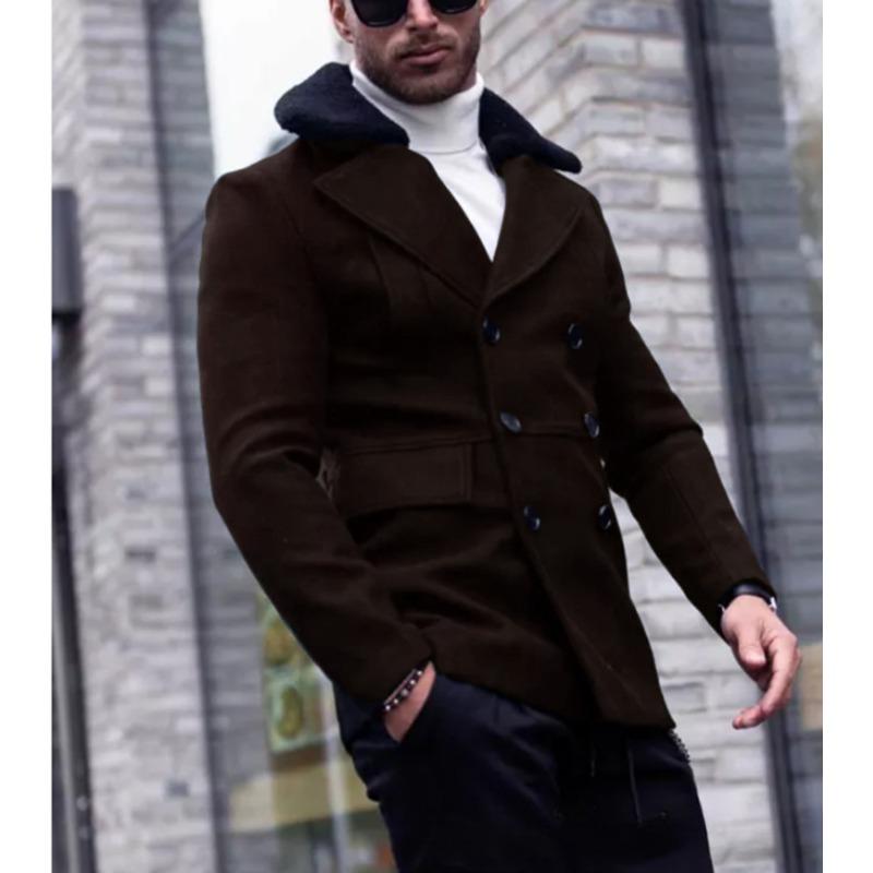 Neu Herbst und Winter Pelz Kragen Mantel Blazer herren Jacke 3XL von Joom DACH