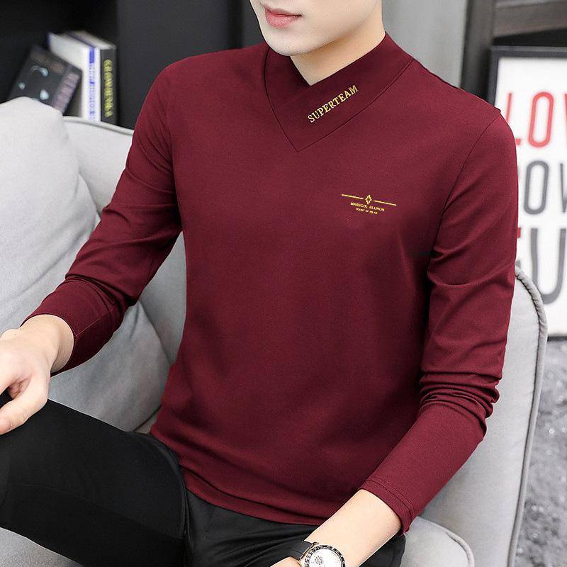 Neu Herren Langarm Bottoming Shirt Business Herren Bottoming Shirt Langarm T-Shirt L von Joom DACH