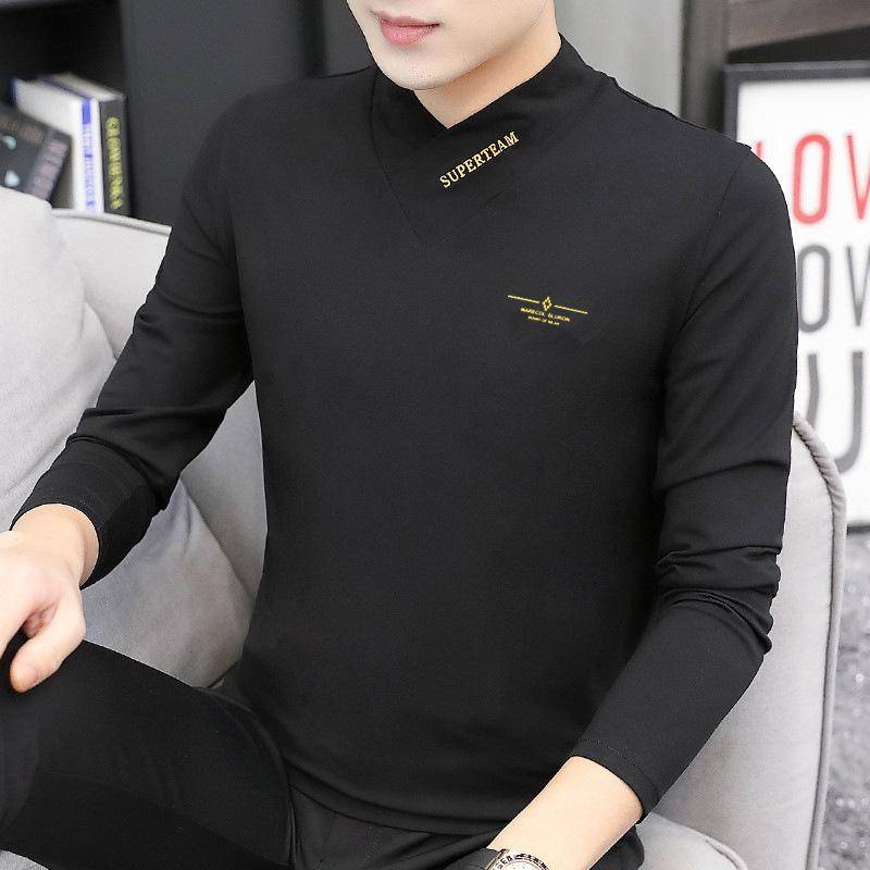 Neu Herren Langarm Bottoming Shirt Business Herren Bottoming Shirt Langarm T-Shirt XXXL von Joom DACH