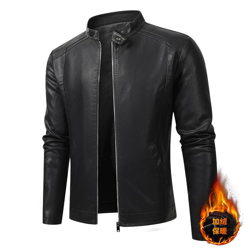 Neu Herren Leder Jacke Männer der Herbst Winter Motorrad Mantel Lässig 5XL von Joom DACH