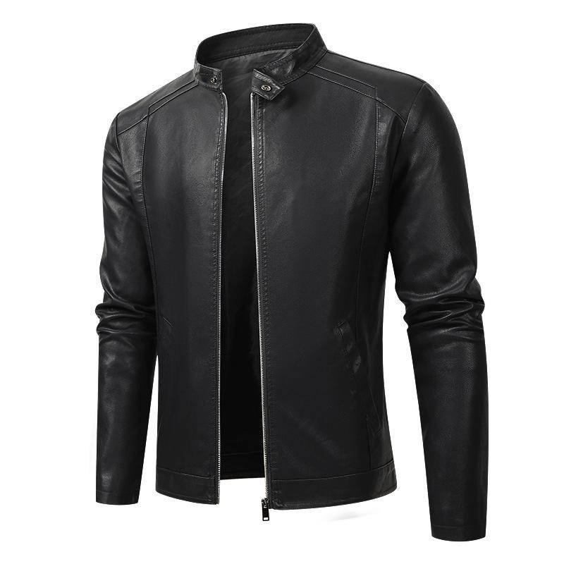 Neu Herren Leder Jacke Männer der Herbst Winter Motorrad Mantel Lässig 5XL von Joom DACH