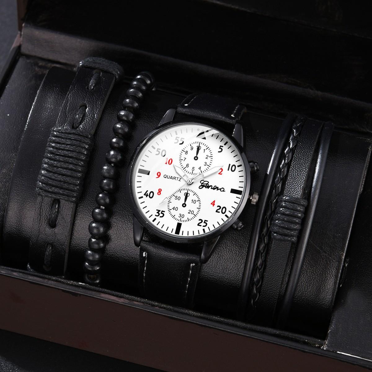 Neu Hip Hop Herren Mode Uhren Luxus Männlichen Uhr Armbanduhr Sport MensWrist Uhr Armband Set Relogio Masculino 1PCS von Joom DACH