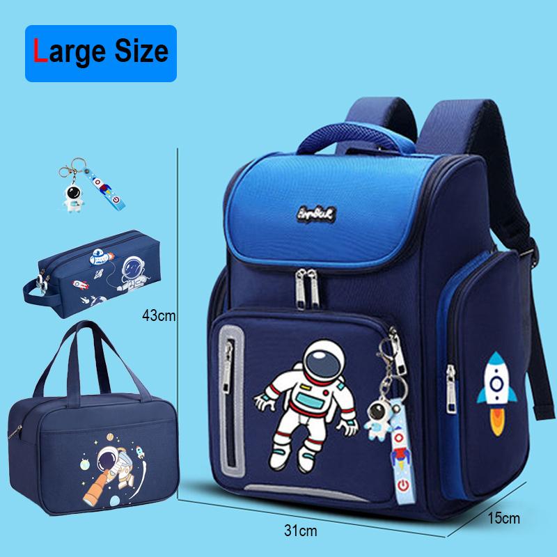 Neu Jungen Orthopädische Schule Taschen Kind Astronaut Druck Rucksäcke Grundschüler Mädchen kinder Schul Neu Jungen Orthopädische Schule Taschen Kind Astronaut Druck Rucksäcke Grundschüler Mädchen kinder Schul von Joom DACH