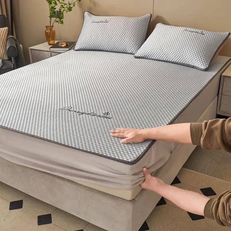 Neu Klasse A Cool Summer 3D Massage Ice Bean Kalte Matratze Spannbettlaken 2 Stück/3 Stück Waschbare 120x200cm 2pcs von Joom DACH