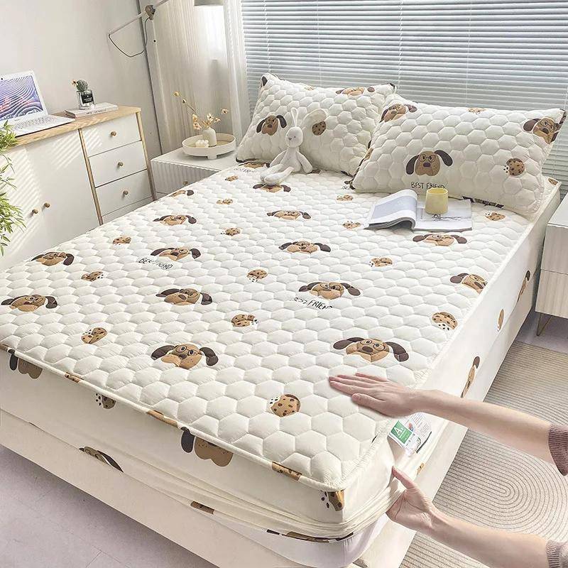 Neu Klasse A Vollbaumwolle Gestepptes Spannbettlaken Wasserdicht Verhindert das Austreten von Urin Matratzenbezug 120x200cm 1pcs von Joom DACH