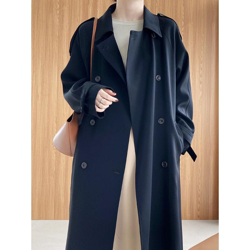 Neu Mantel frauen Frühling und Herbst Mittleren und Langen Französisch Trenchcoat XL von Joom DACH