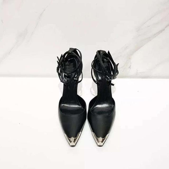 Neu Metall Spitz Pumps Frauen Stiletto High Heels Schuhe Frauen Fashion Party Hochzeit Schuhe Frauen Heels Femmes Chaussures 34 von Joom DACH