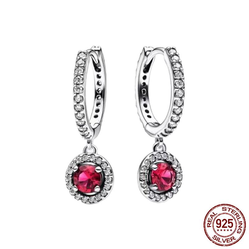 Neu S925 Sterling Silber Hoop Ohrringe Für Frauen Funkelnden Pflastern Sterne Mond Feder Luxus Feine Charms Engagement Hochzeit Ohrring von Joom DACH