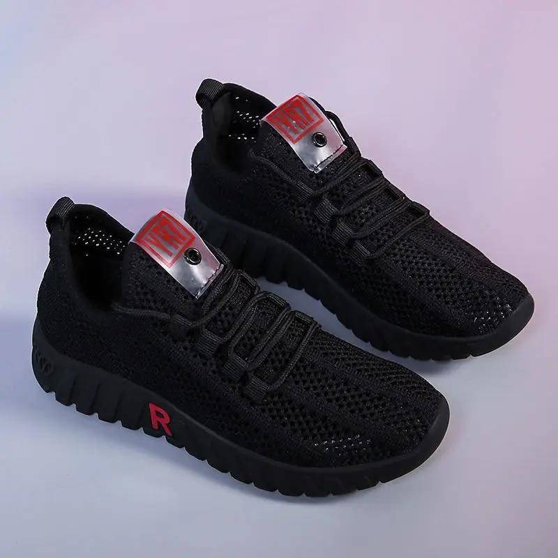 Neu Strenge modische Schuhe für Frauen Sommer Laufschuhe atmungsaktiv weiß Walking Casual Sport Mesh 36 von Joom DACH