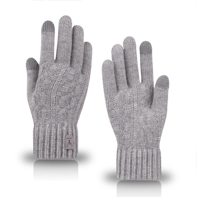Neu Warme Handschuhe für Männer Winter Touchscreen Plus Fleece Handschuhe Kalt Warm graue von Joom DACH