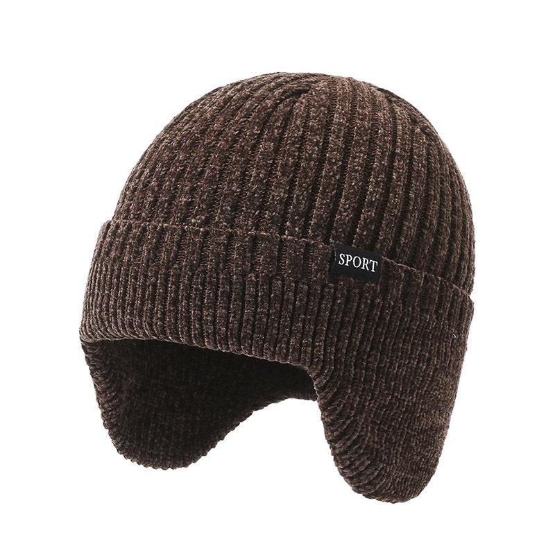 Neu hinzufügen Pelzgefütterte warme Wintermützen Stilvolle weiche Beanie-Mütze für Männer und Frauen Klassische gestrickte Ohrenklappenmütze Warme Mützen mit Ohren 54cm-62cm von Joom DACH